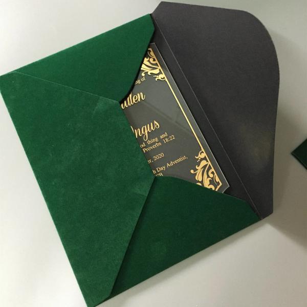 Luxury Small Wedding Invitation Thank You Gift Kraft Cardboard Custom Logo Packaging Paper Envelope For Card