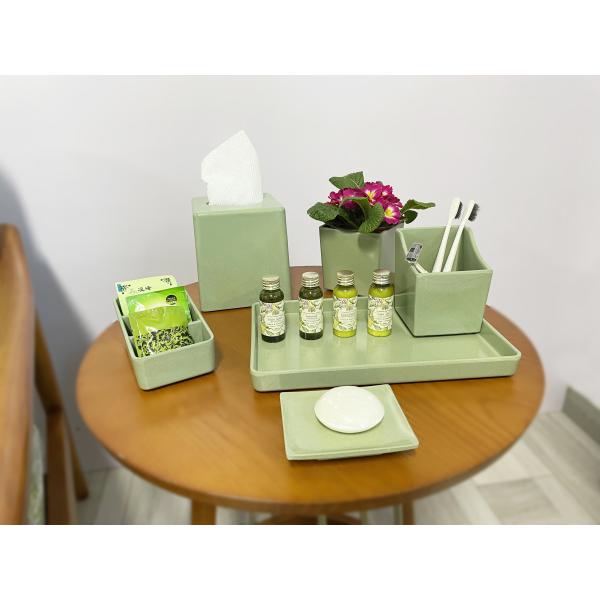 Welcome Tray Eco Friendly Guestroom Accessories Natural Rice Rusk Color