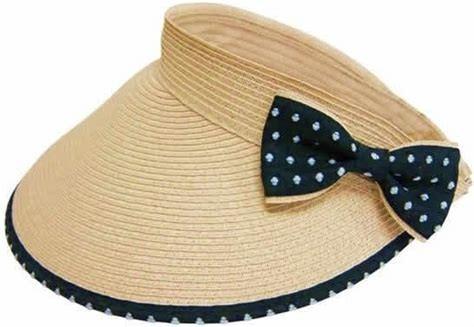 Simplicity Straw Wide Brim Sun Visor Cap , Nylon Flag Sun Shade Visor Hat