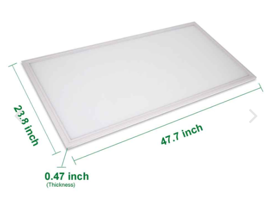 6000 Lumens 2x4 LED Flat Panel Troffer Light 44 Watts 4000K 120-277V