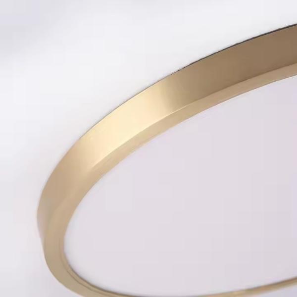 Modern Gold Body White Acrylic Shade Ceiling Lamp Living Room Round 24W 36W 54W LED Metal Ceiling Light