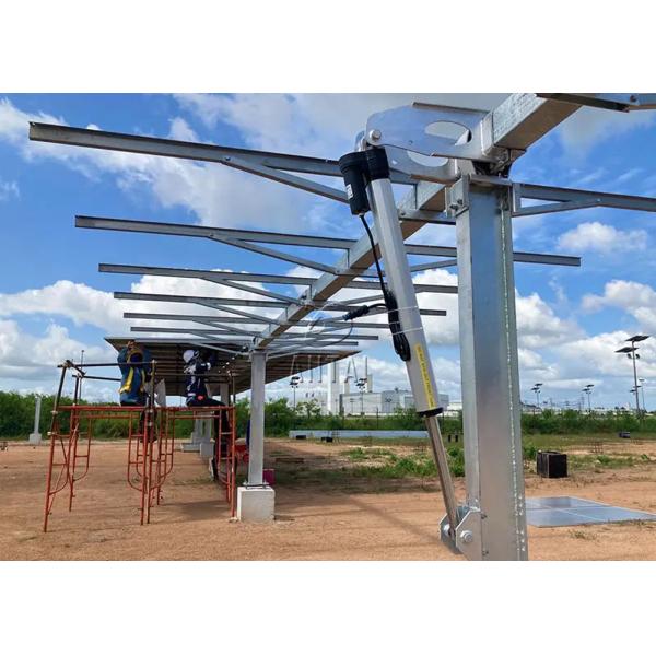 Кронштейн держателя вращая панели PV одна система слежения оси привода одной пункта солнечная