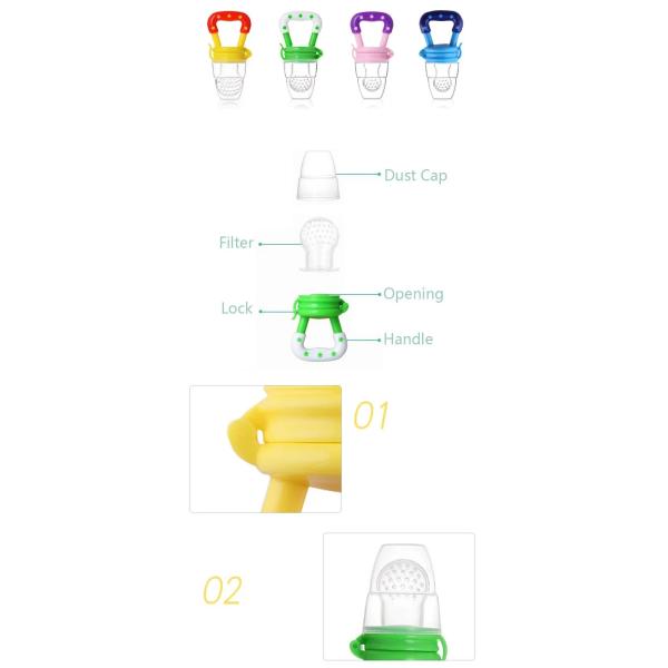 Silicone 3 6 Months Baby Infant Teethers Fruit Pacifier Newborn Silicone Pacifier BPA Free