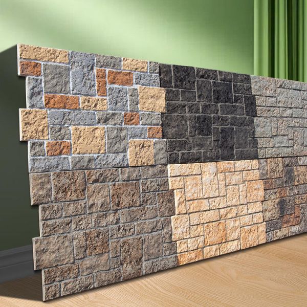 Waterproof PU Stone Castle Veneer Wall Panels Anti Mold Lightweight For Villa Patio