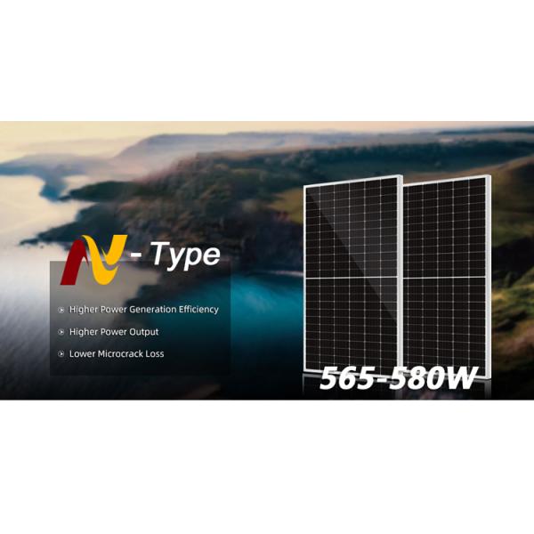 IP68 Junction Box N-Type Solar Panels Cost Half Cell 550w 555w 560w 580 600w 670w 1000w