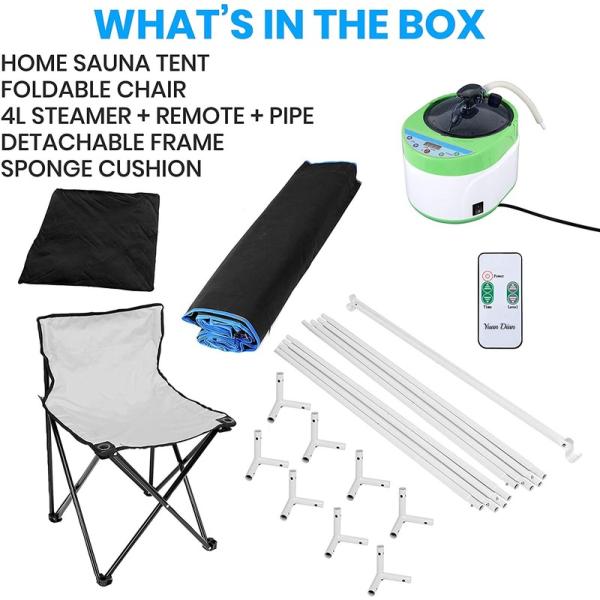 Hot Selling Computer Control Panel Amazon Steam Hot Selling Detoxification Personal Home Spa Best Steam Soothing Portable Normal Portable Sauna Heater