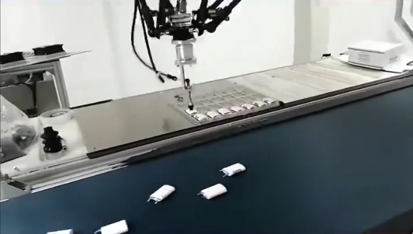 Precision Positioning Delta Robot with Hygienic Design for Pharmaceutical Pick-and-Place Applications
