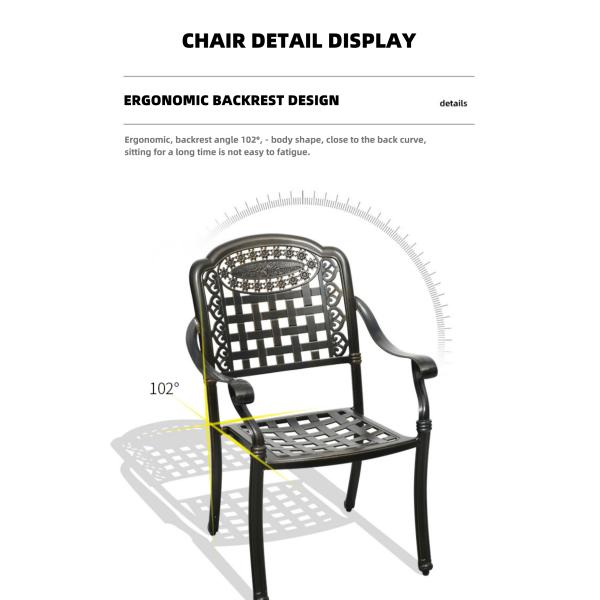 Cast Aluminum Multifunctional BBQ Garden Set Outdoor BBQ Grill Table