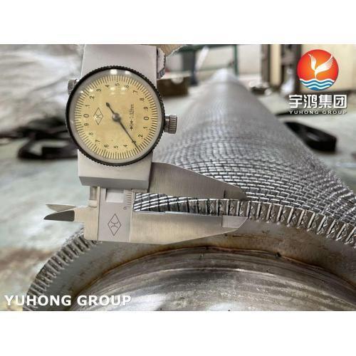 SS409 Integral Low Serrated Finned Tube Helical ASTM A312 TP347