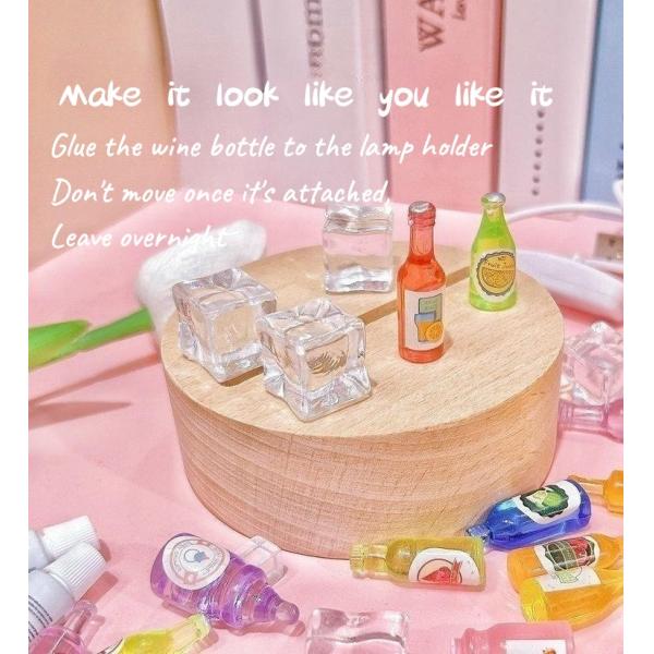 Лед света ночи бутылки вина Diy мини осветил свет ночи бутылки вина света украшения миниатюрный