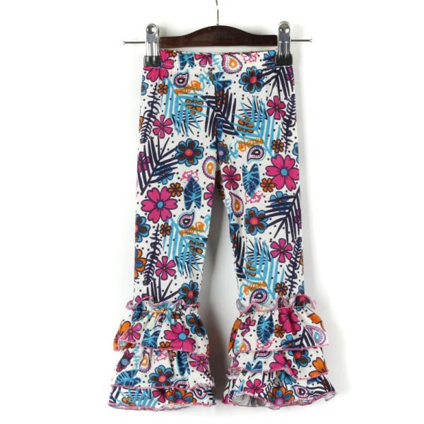 Summer Long Lace Children'S Casual Trousers Skin Friendly Floral Flare Pants Outfit
