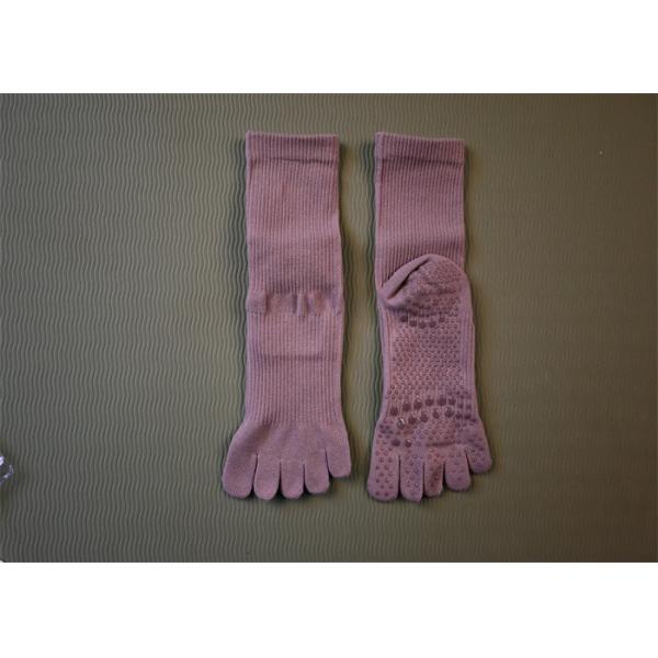 100% хлопчатобумажная обувь для йоги размер S M L XL Упражнительные носки с рукояткой