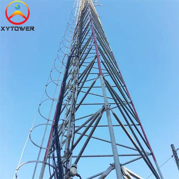 Customized Design 3 Legged Steel Lattice 5G Wifi Telecommunication Tubular Antenna Tower