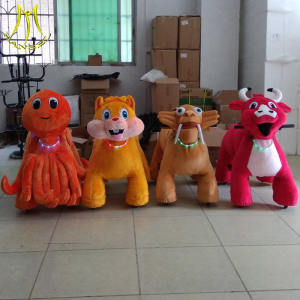 Hansel china amusement animal ride and plush animal bike toy ride on animals with kids animal bikes for shopping mall