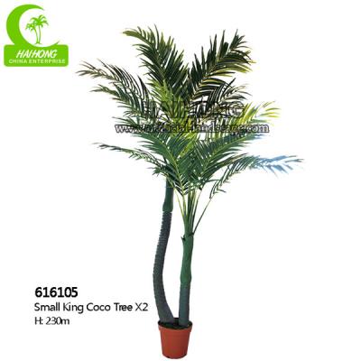Grande árvore de coco artificial do tamanho 230cm para a decoração do parque temático