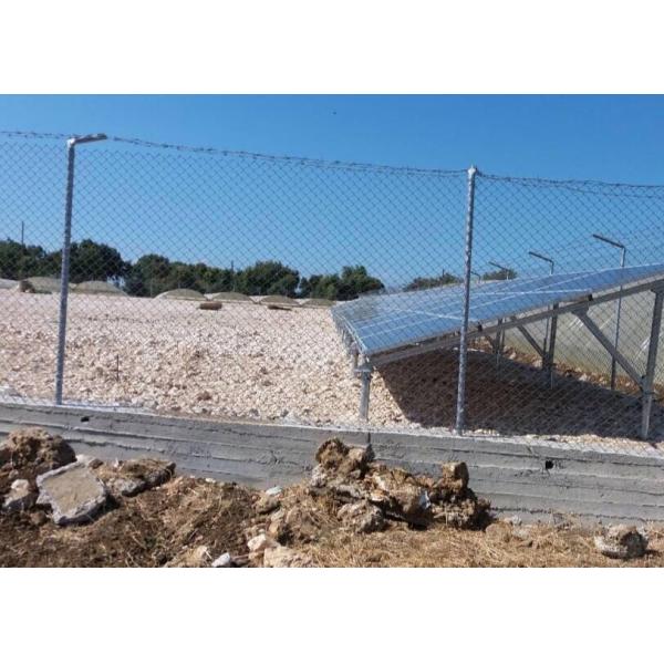 Solar Energy Station Wire Mesh Fencing 150mm Steel For Solar Panel Mounting Accessories