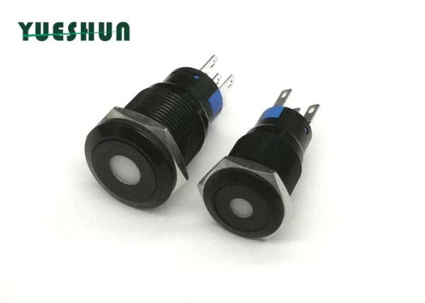 DOT Ip67 19mm Illuminated Latching Push Button Switch