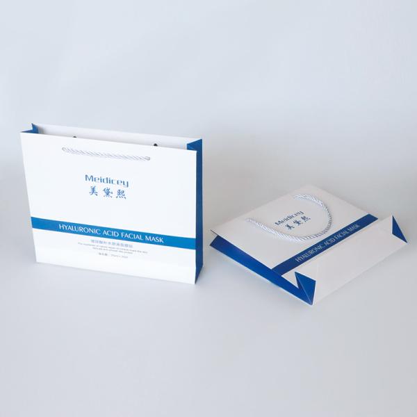 CE SGS Embossing 20*11*22cm Printed Paper Carrier Bags