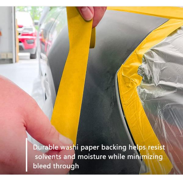 Rubber Glue Orange Waterproof Masking Painted Adhesive Washi Paper Tape