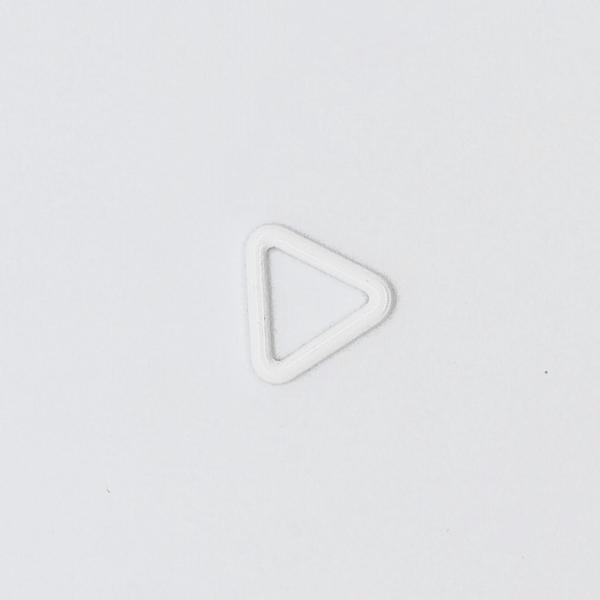 anneaux enduits en nylon de lingerie de triangle de 1cm