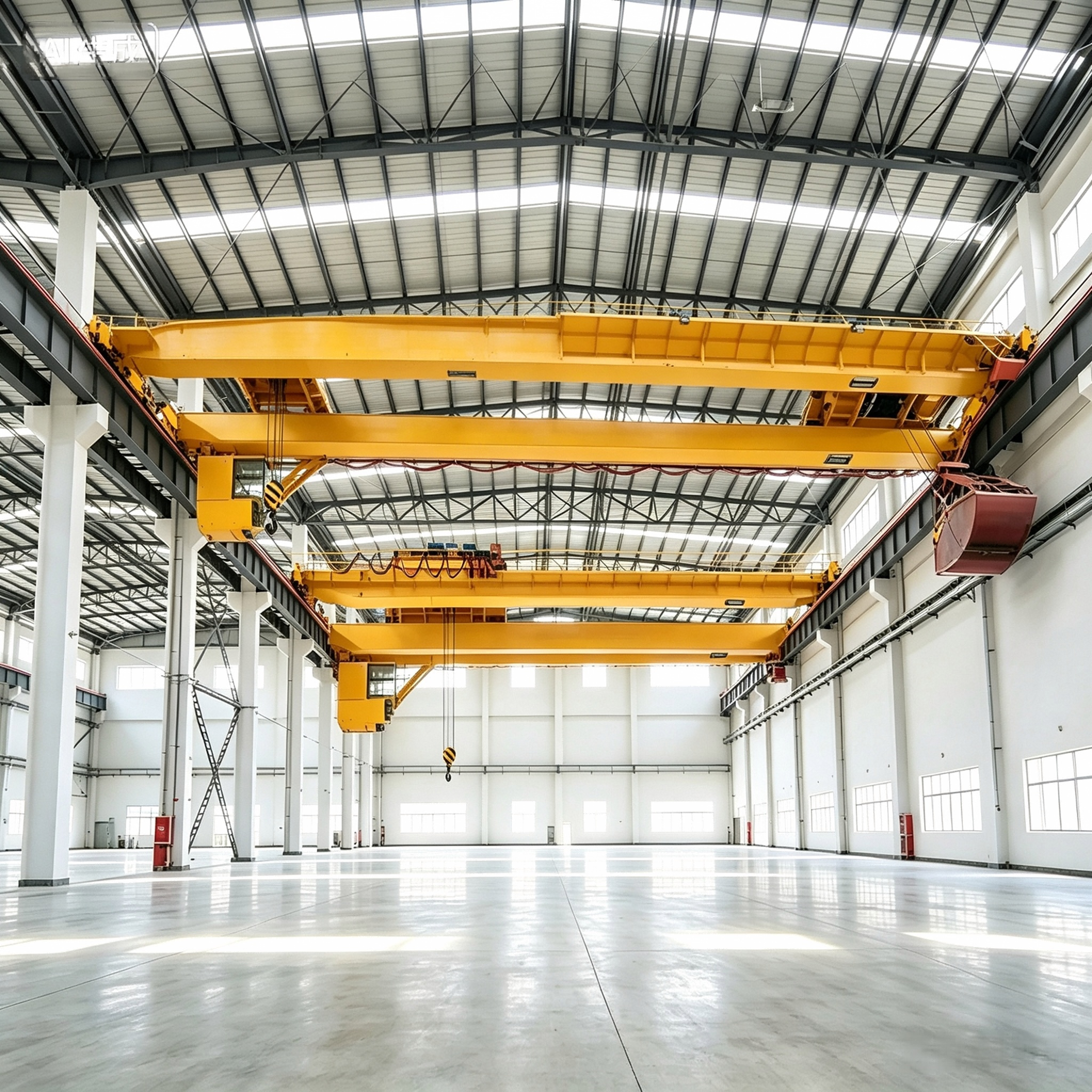 Double Girder Overhead Crane Precision Positioning Industrial Crane for Large Span Factory Material Hoisting Operation