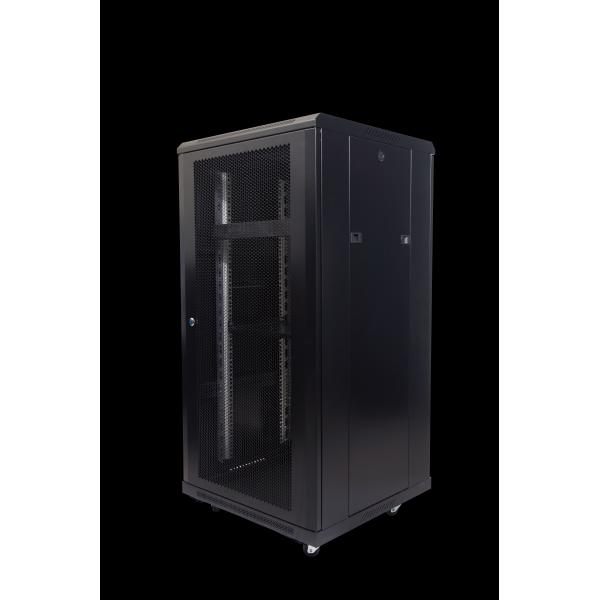 22U Indoor Network Rack with 600kg Static Loading Capacity and 1200mm Height