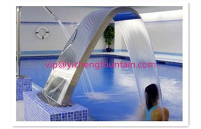 Fully SS Swimming Pool Accessories Waterfall For Massage Human Body Any Sizes