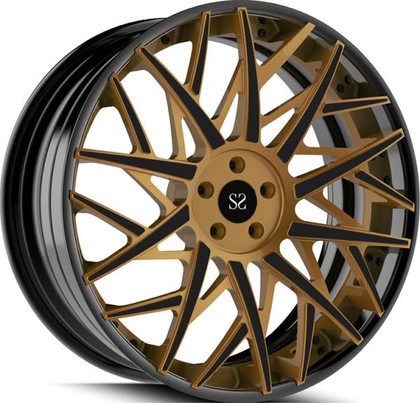 22x10 Custom 3PC Forged Aluminum Alloy Rims Matt Bronze Face For RAM 1500 2022