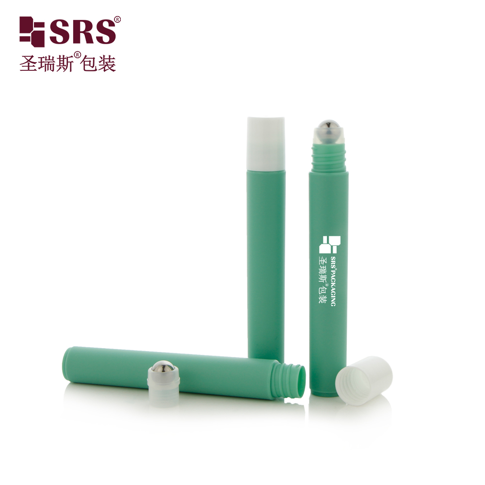 Eco‑friendly PCR PP Plastic Roll On Bottle 10ml Empty Roller Bottle for Eye Serum Cosmetic Packaging