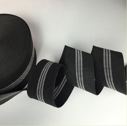 Black Color Width 3 Inch Replacement Webbing For Outdoor Furniture