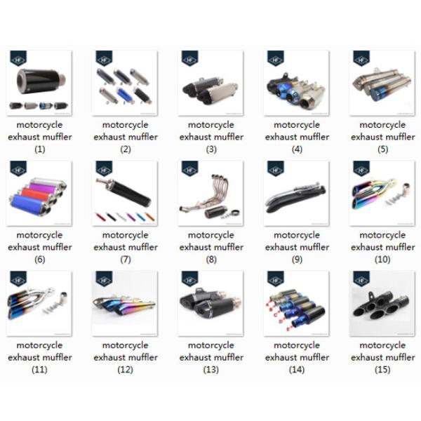 Motocross universal motorcycle muffler 51 - 61mm Carbon Fiber Exhaust Pipes