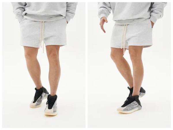                  Summer Drawstring Shorts Men Custom Brand Street Swear Running Thick French Terry Cotton Casual Short             