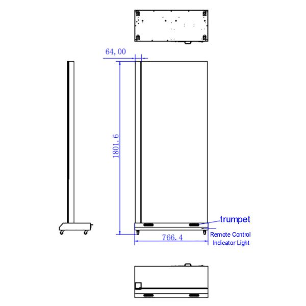 55-inch Indoor Floor-Standing Touch transparent oled display price Supports Windows and Android Systems with Built-in Memory Whole Machines OEM