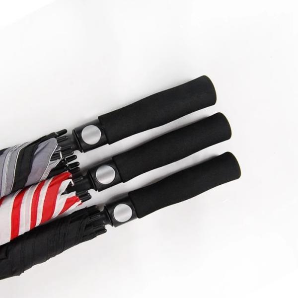 Custom Full Body Printing Straight Mens Golf Umbrella With Shoulder Strap