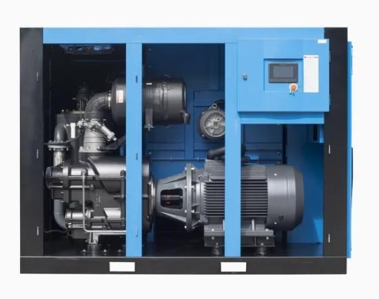 Two-Stage 7.5 KW Scroll Air Compressor High Pressure Micro-Screw Touch Screen Control Oil-Less Lubrication PLC Core Motor