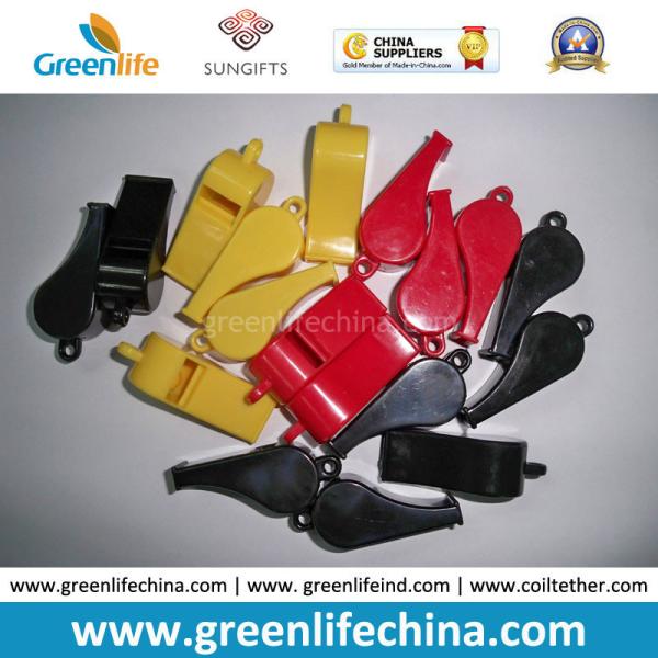Red High Quality Shinny Surface Plastic Promotional Whistle for School Office Party Alerting