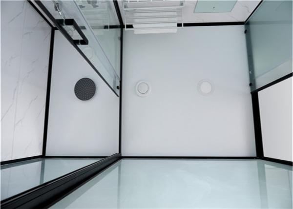 Shower Cabins White  Acrylic ABS Tray 1900*1200*2150mm  black  aluminium  side open