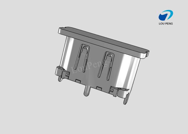 0.50mm Pitch HDMI Receptacle, Vertical, 8.50mm Mounted Height, Surface Mount, 0.76µm Gold (Au) Plating, with Cap