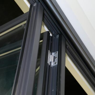 Heavy Duty Aluminium Bi Fold Doors Powder Coating With Tempered Glass