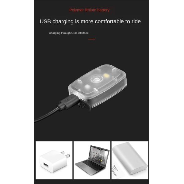 Outdoor IPX5 Waterproof LED Bicycle Light / Bicycle Tail Light Rechargeable 21G