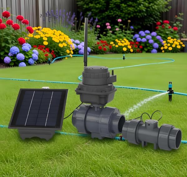 ETRANY LORA Operated Electric Actuator Ball Valve 2 Inch Port High Temp Water Reducing Irrigation 10-16Bar Pressure OEM Solar