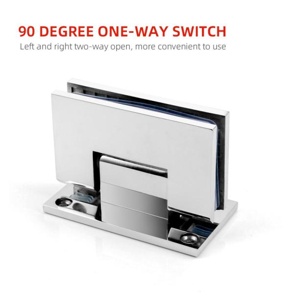 560г Хромированная стена на стекло Завеса Сдвижная Душевая дверь Завеса для 8-12 мм стекла