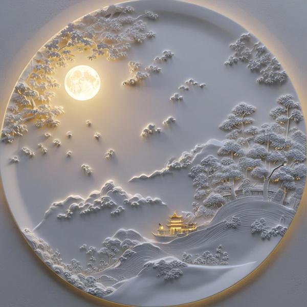 Natural Sandstone Relief Mural Hand Carved Picture Based Customization Marble Sandstone Relief