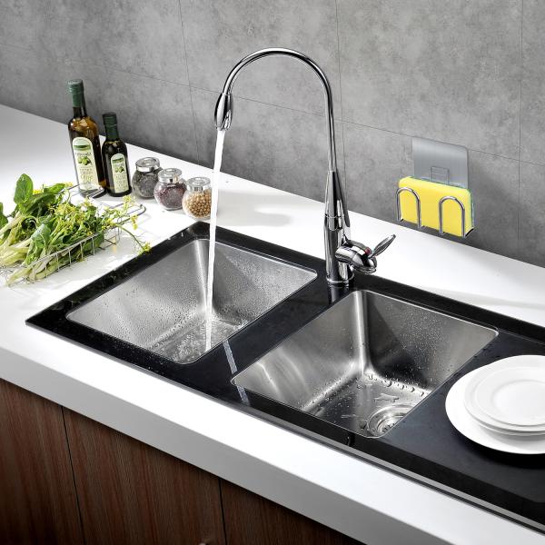 SS304 Body Wall Mounted Kitchen Rack 5kg Holding Kitchen Sponge Dispenser