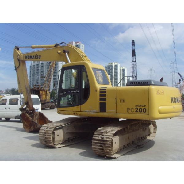 Taille de chaussure de l'excavatrice 0.8cbm 600mm de KOMATSU d'occasion Pc200