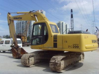 Tamanho da sapata da máquina escavadora 0.8cbm 600mm de KOMATSU da mão Pc200 segundo com 6 cilindros
