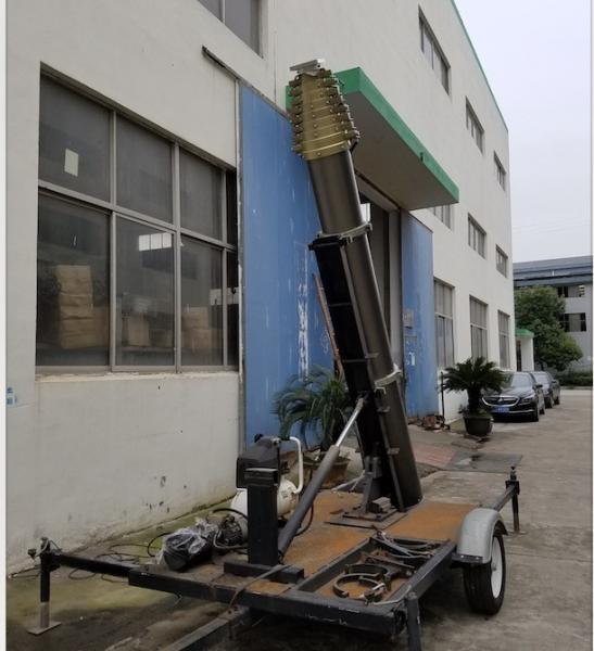 20m Lockable Pneumatic Telescopic Mast 100kg payloads- NR-3600-20000-100L cell tower mast-pneumatic mast-nrentech mast