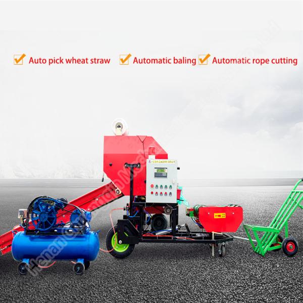 Tractor montado Hay Baler Machine Maíz Paja Baler Machine 18hp Mini Hay Balers Tractor para la venta