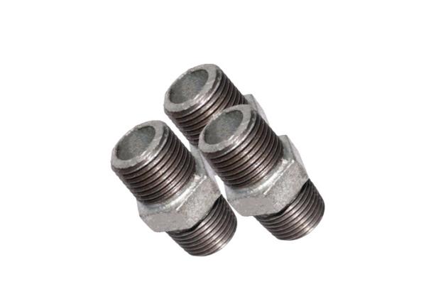 Long Short Natural Gas Pipe Fittings , Black Iron Pipe Nipple Casting Technics