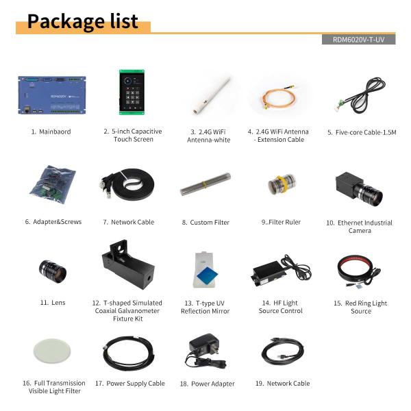 Contrôleur de marquage laser Ruida RDM6020V avec Ethernet USB WiFi